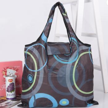 China Large Capacity Waterproof Polyester Tote Bag Foldable Grocery Bag Wholesale for sale