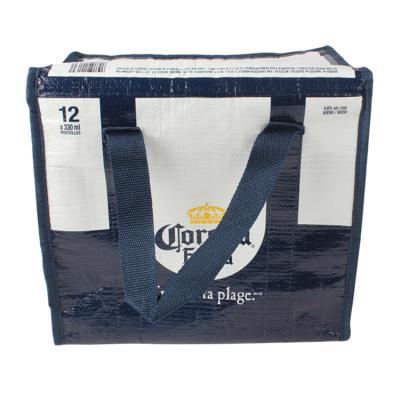 China Lamination Wine Glass Waterproof Nonwoven Thermal Cooler Carrier Bag for sale