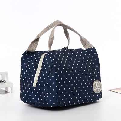 China Waterproof Polyester Small Oxford Bag Stain Design Lunch Picnic Food Cooler Bag for sale