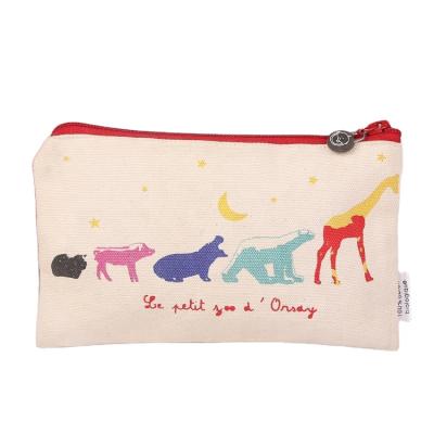 China Promotional Japan Style Wholesale Cotton Canvas Gift Purse Bag Travel Pencil Bag for sale