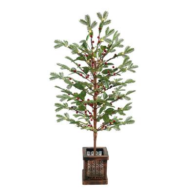 China Mixed tips 3 feet Christmas tree decorated with the new type of berry pe new design for Christmas bring to the beautiful and happy festive flower for sale