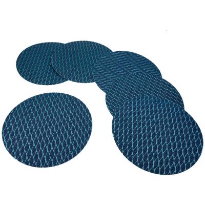 China Surface Grinding Abrasive Sanding Disc with Custom Blue Aluminum Oxide Rhombus Design for sale