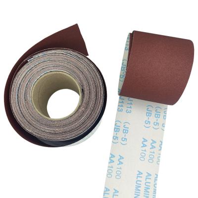 China Jb-5 Soft or Gxk51 Hard Polishing Wood Sand Cloth Roll Grit 400 600 Sand Paper Roll for sale