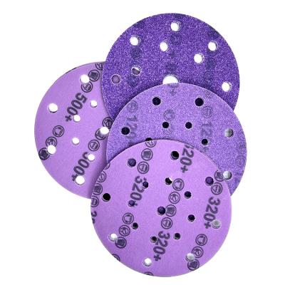 China Dry Polishing Automobile Sanding Disc with Hook and Loop Abrasives Customized Grit 40 -600 for sale