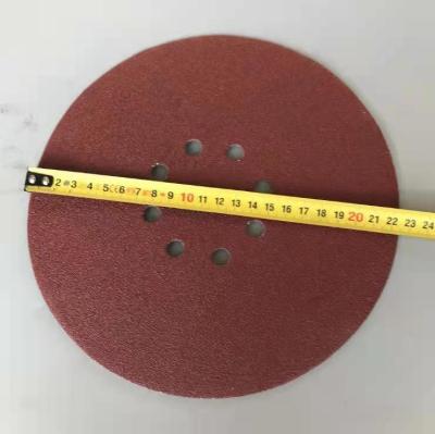 China 40-2000 Gold Alumina Metal Abrasive Sanding Disc met hook en loop backing materiaal Te koop