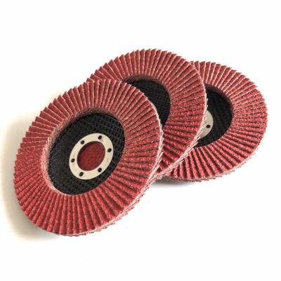 China 115x22mm T29 Type Ceramic Flap Disc for Paint Removal Featuring Fiberglass Backing Plate for sale