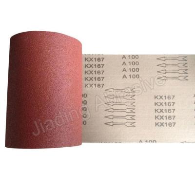 China 40-240 Tamaño de arena Óxido de aluminio negro Esmeralda de tela abrasiva Jumbo Rolls para papel de arena en venta