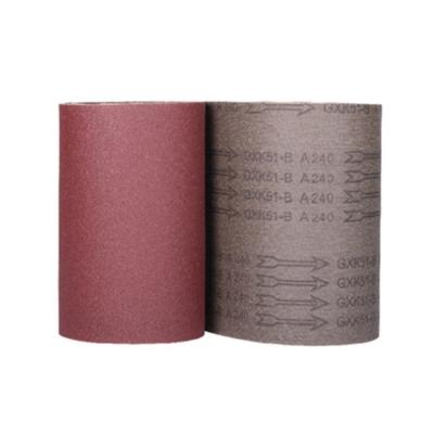 China Aluminium Oxide Emery Cloth Sandpaper Roll For Customized Support And Black Sanding for sale