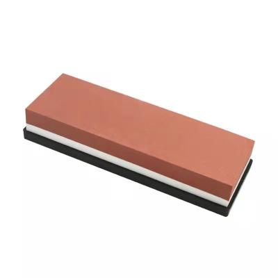 China Stocked 2 Sided Whetstone Knife Sharpener Stone for Blunt Blades Polishing and Stocked for sale