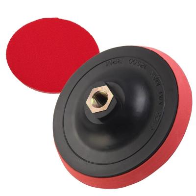 China 115 mm Sponge Backing Pad for Polishing Corners M14-2 Threads Customized Support for sale