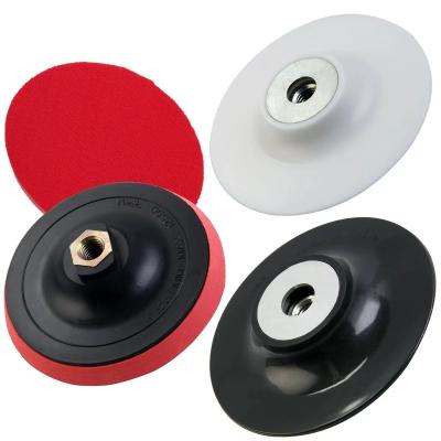 China Flange Black Rubber Polishing Pad Back Holder for Abrasive Pad Grinding Machine for sale