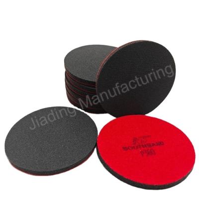 China 6 inch 150mm Hook and Loop Backing Polishing Pad voor Red Black Sponge Sanding Pads Te koop