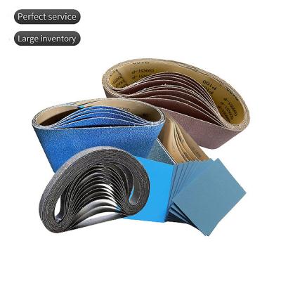 Chine Ceinture de ponçage à résine-sur-résine abrasive en zirconium 75 mm*533 mm pour machine à poncer à longue courroie à vendre