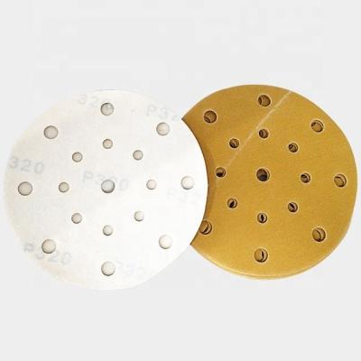 China Hook and Loop Backing Material 6 Inch 150mm 180mm 8 Hole Sanding Disc voor Bank Grinder Te koop