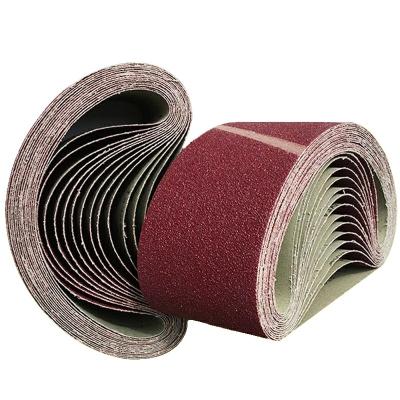 China 100x610mm Aluminum oxide Abrasive Sanding Belts Power File Sander Belt 10 Pack 4X24 inch for sale