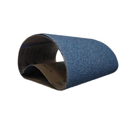 China Cinturón de lija Circonio azul de 200 mm de ancho Cinturón de máquina de molienda para madera en venta