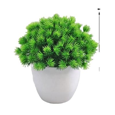 China Creative fleshy potted artificial pot plastic simulation of green plant living room decoration artificial flowers green plant for sale