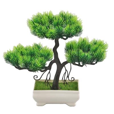 China Plastic Plant Floating Indoor Bonsai Plants Large Plant Pot Decoration Banana Bonsai Trees Wholesale Simulation Green Christmas for sale