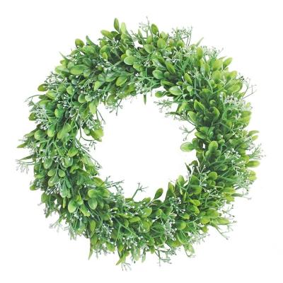 China Polyvinyl chloride supplies Christmas decoration door plastic around garland kitchen bedroom living room wall decoration green garland for sale