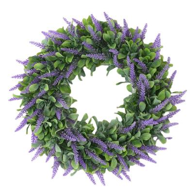 China High Quality Plastic Products Door Weaves Greenery for Spring Summer Home Decoration Home Decoration Wreath, Front Entrance Decoration Wreath for sale