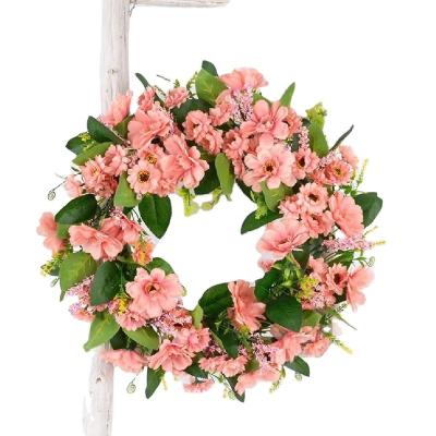 China Wedding.banquet.restaurant.hotel simulation flower and grass ring eucalyptus leaf peony Sun Garland Christmas door decoration for sale