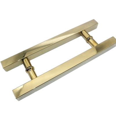 China Modern High Quality Gold Shower Glass Door Handle Stainless Steel for sale