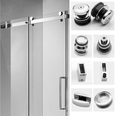 China Good Hardware Of Modern Price Zinc Alloy Sliding Door System Sliding Fittings For Shower for sale