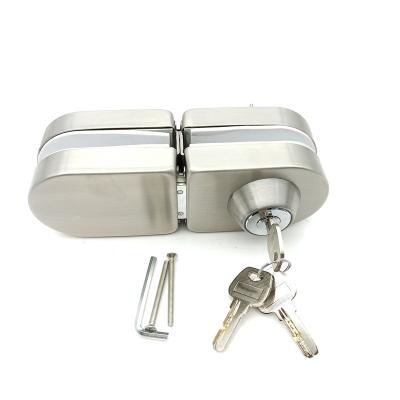 China Home/office/hotel/industy stainless steel double sided frameless door lock for glass door for sale