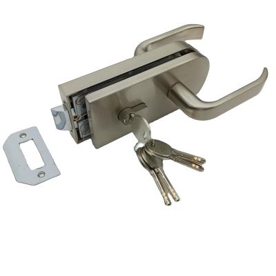 China Glass Panels High Quality Zinc Alloy Double Side Sliding Shower Glass Door Lock for sale