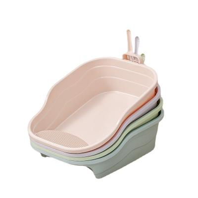 China Pet cleaning up cat litter box cat litter tray for sale