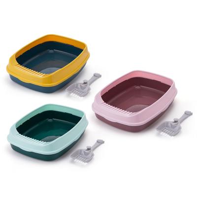 China Pet cleaning up Cat litter box cat toilet box for sale