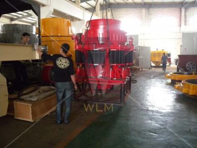 China Red Fine 4 feet rock crusher machine 140t / h , cone crusher plant for sale