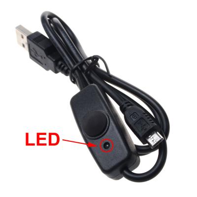 China With Switch and LED Indicating New Style USB High Quality Switch Charging USB2.0 to Micro Charging Cable for sale