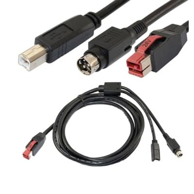 China Etc.electronic mobile phone product 24V/12V M USB Power Din 3P Male to 