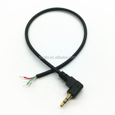 China Speaker Gold Plating 2.5mm Jack To Open Stereo Audio Cable for sale