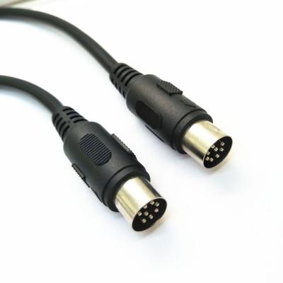 China COMPUTER Din 8 Pin Male to Male Speaker Audio System Microphone Signal Control Extension Cable for sale