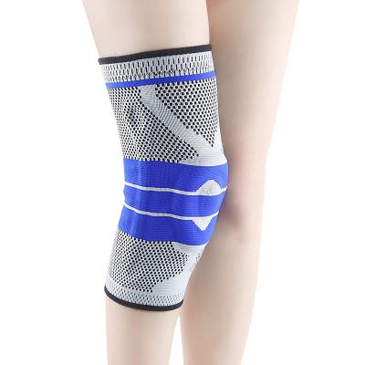 China 2022 hot sale silicone spring sports knee pads pressure pad adult knitting elastic working pad mountaineering sports for sale