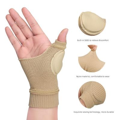 China New Universal 2022 Sport Wrist Support Cotton Neoprene Blue Box Original Blister Type Blister Material Beige Color Elastic Package for sale