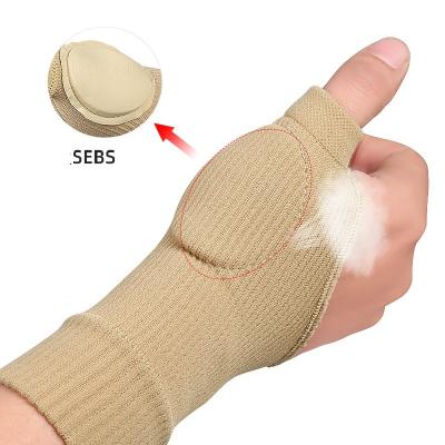 China New Universal 2022 Sport Wrist Support Cotton Neoprene Blue Box Original Blister Type Blister Material Beige Color Elastic Package for sale