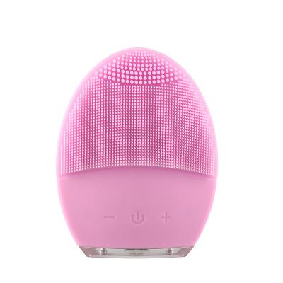 China Portable USB Charger DEEP CLEANING Facial Cleansing Brush and Ultrasonic Vibrating Face Massage Silicon Medical Brush for Man and Woman for sale