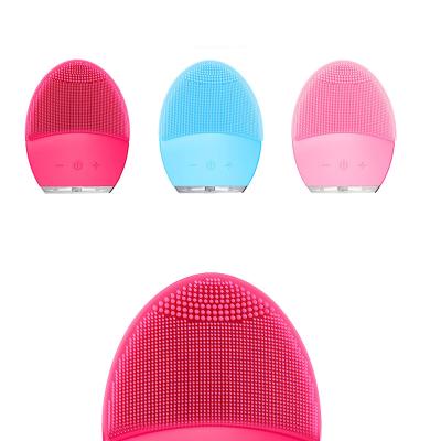 China 2022 Hot Sale USB Charger Portable Facial Ultrasonic Vibrating Medical Brush DEEPLY CLEANING Silicon Face Massage Cleansing Brush for sale