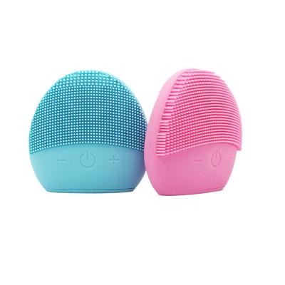 China Portable USB Charger DEEP CLEANING Facial Cleansing Brush and Ultrasonic Vibrating Face Massage Silicon Medical Brush for Man and Woman for sale