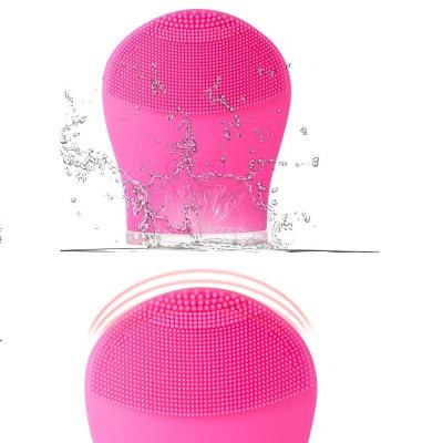 China Hot Sale USB Charger Portable Facial Ultrasonic Vibrating Medical Brush Face Massager Silicon Massager Deep Cleansing Brush for Man and Woman for sale