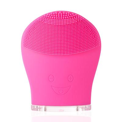 China 2022 Hot Sale USB Charger Portable Facial Ultrasonic Vibrating Medical Brush DEEPLY CLEANING Silicon Face Massage Cleansing Brush for sale