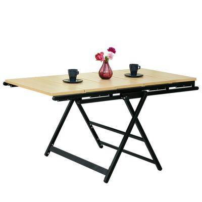 China New Arrival Foldable Space Saving Multifunctional Transformable Folding Wooden Dining Table for sale