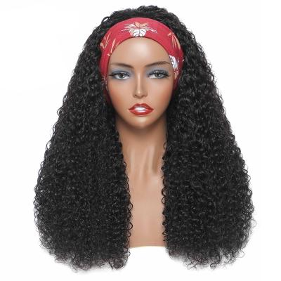 China ALL textures band wig factory price wholesale virgin cuticle aligned head band brazilian hair wig for black women for sale