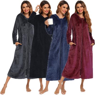 China High Quality QUICK DRY Solid Color Winter Long Sleeve Plus Size Women Velvet Maxi Dress for sale