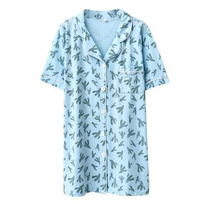 China High Quality QUICK DRY Fashion Custom Pattern Comfy Modal Sleepwear Pajamas Button Down Women's Pijamas Pajamas Nightgowns for sale