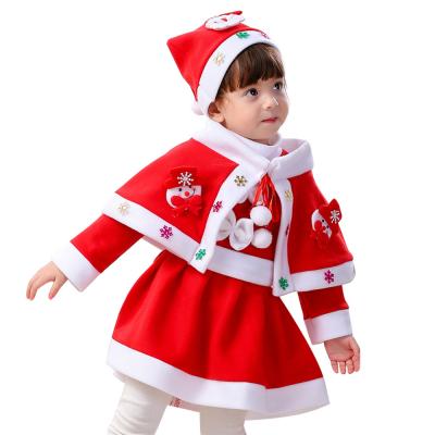 China Wholesale Baby Santa Claus Costume Christmas Party Suit Chirstmas Decor 2021 Cotton Girl Christmas Dress Boy for sale