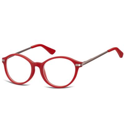 China 20 years experience on eyewear round acetate frame metal temple optical frames glasses for sale